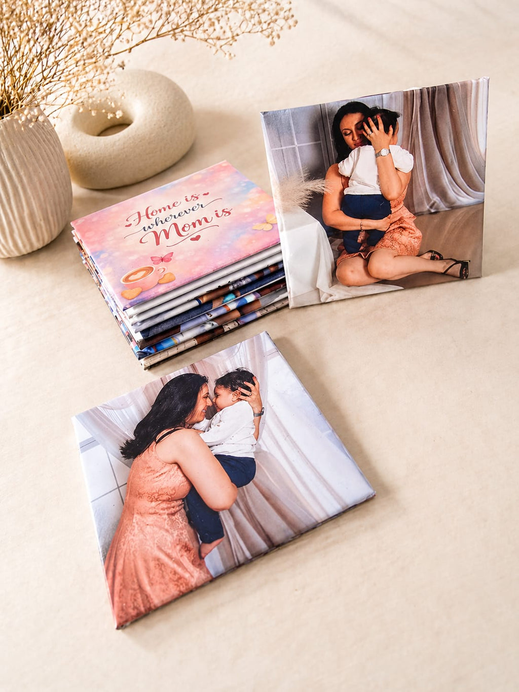 MOTHER'S DAY KEEPSAKE | Custom Photo Square Magnets 2.5"x2.5" — Moments that Stick —  Personalized Photo Magnet