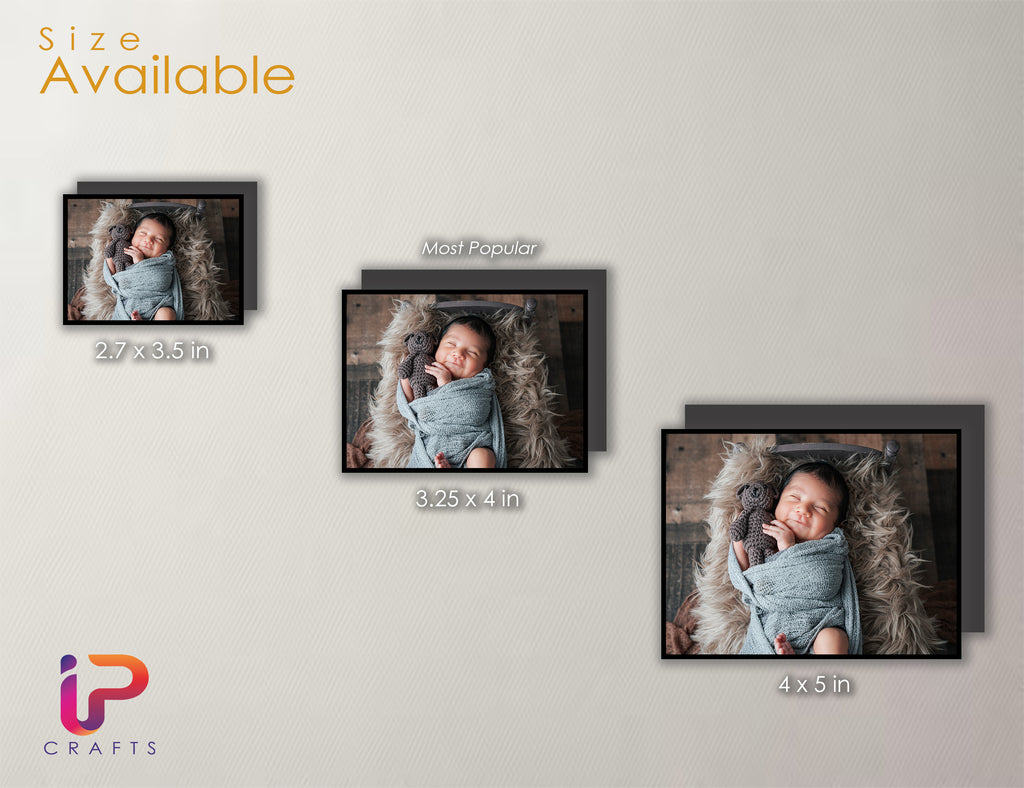 CUSTOM 1st BIRTHDAY Photo Magnet - Personalized Baby Picture Keepsake