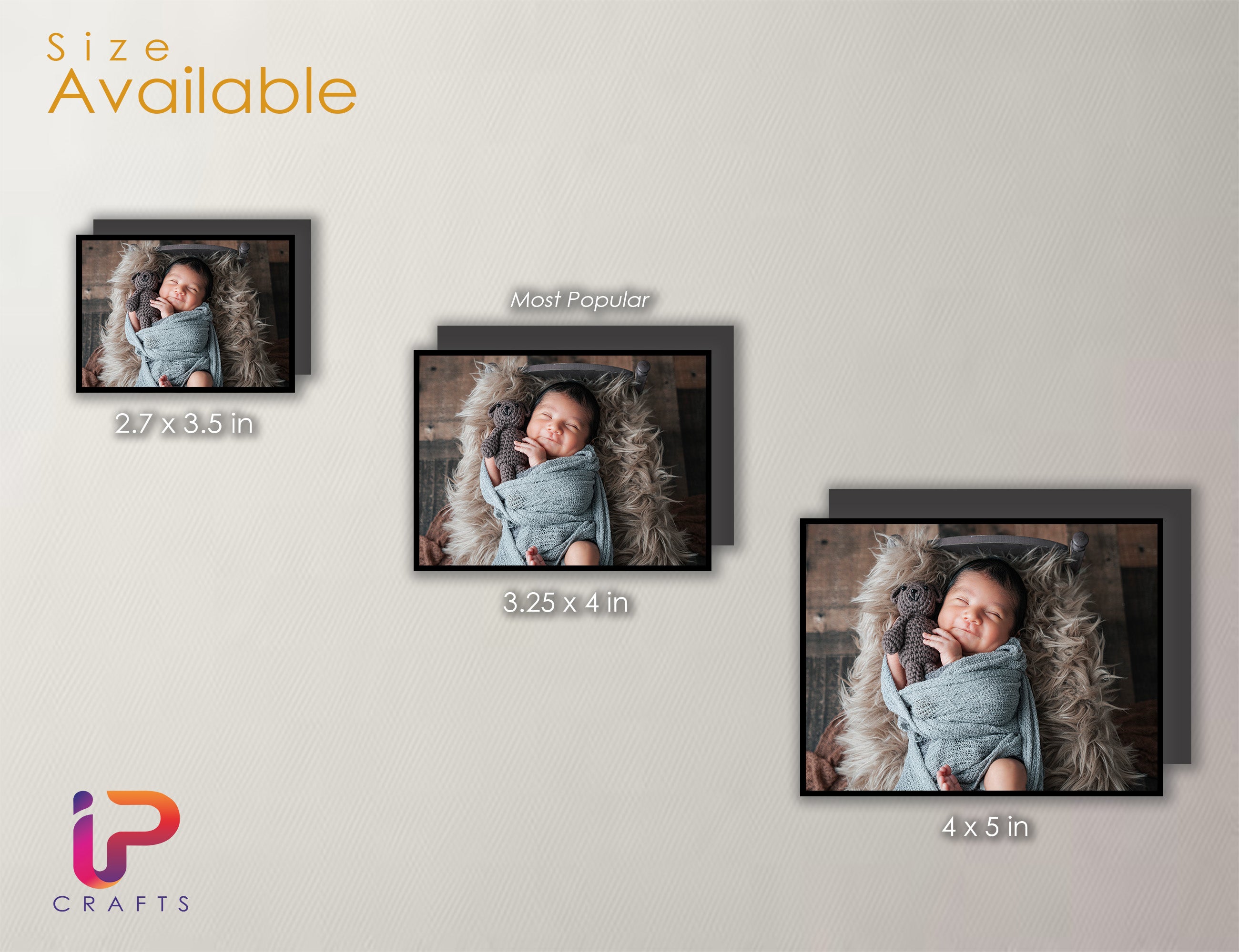 CUSTOM 1st BIRTHDAY Photo Magnet - Personalized Baby Picture Keepsake