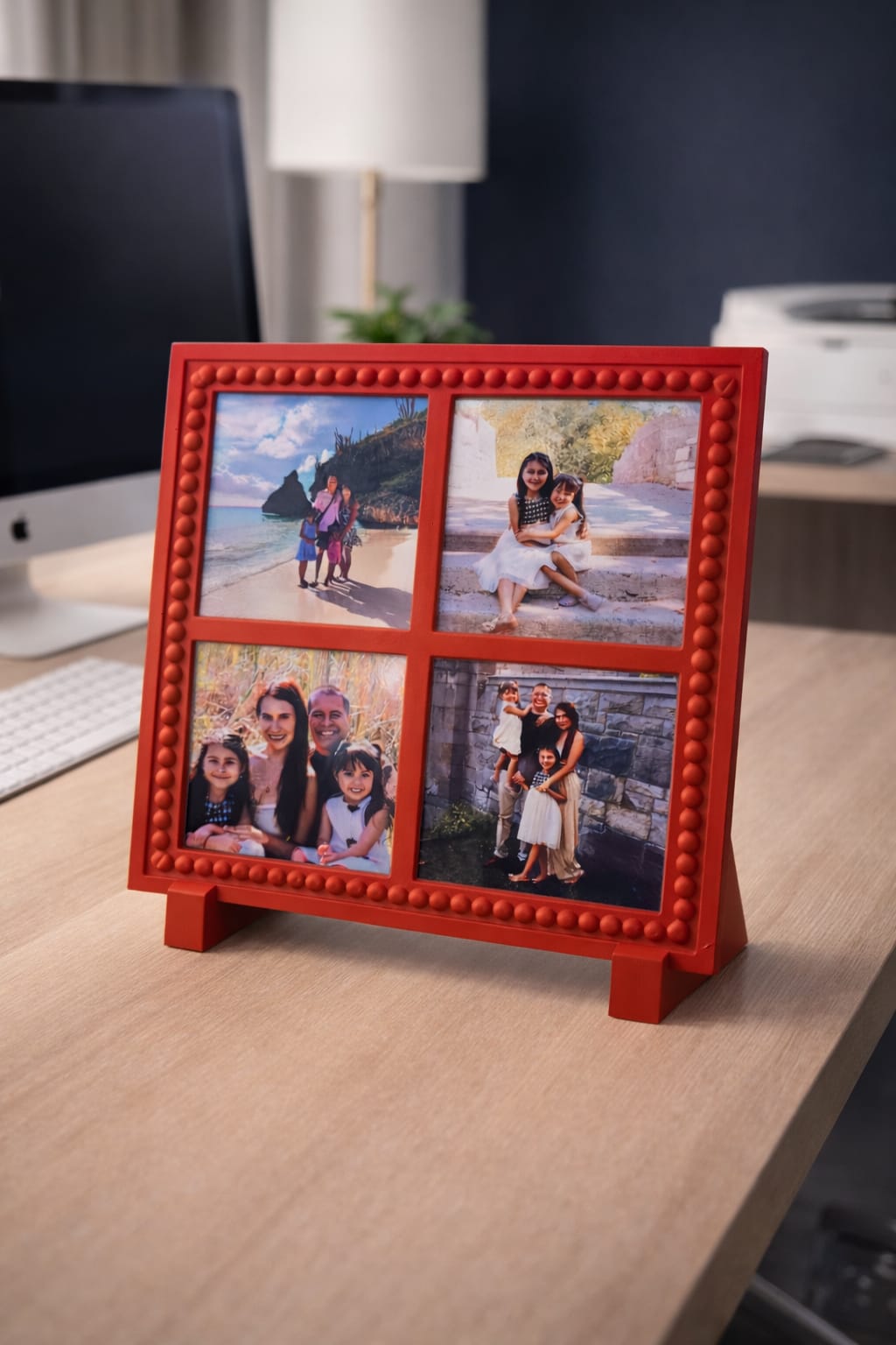 MINI MINIMALISTIC Photo Frame - Holds 4 - 2.5x2.5in Magnets