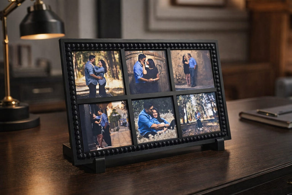 MINIMALISTIC Photo Frame - Holds 6 - 2.5x2.5in Magnets
