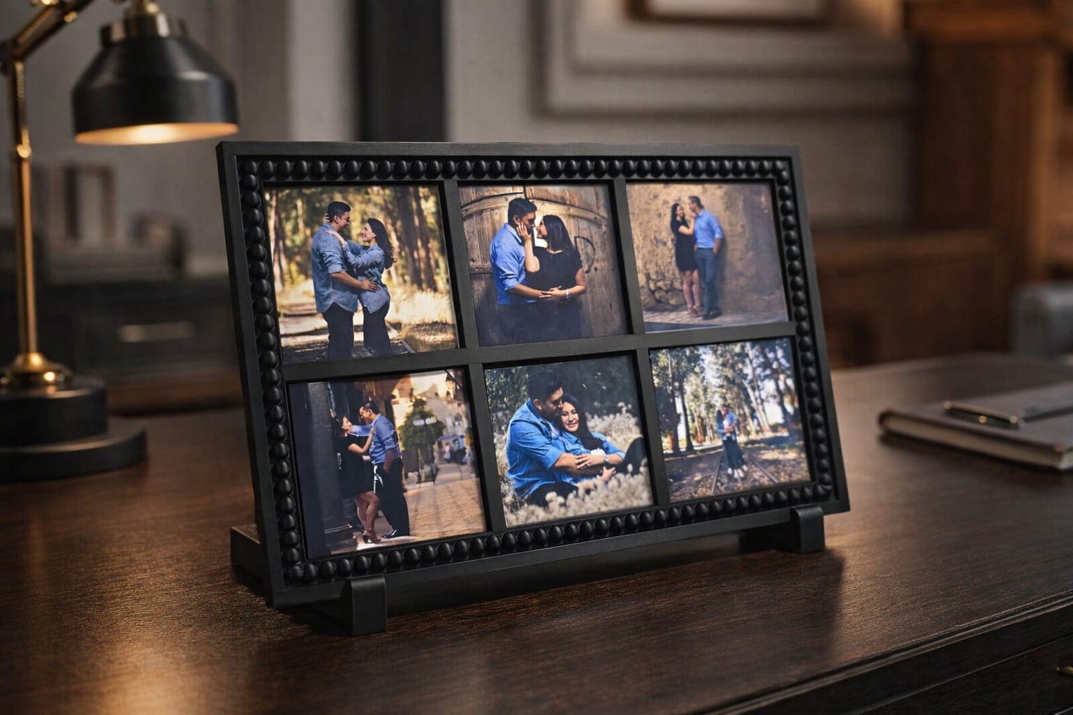 MINIMALISTIC Photo Frame - Holds 6 - 2.5x2.5in Magnets