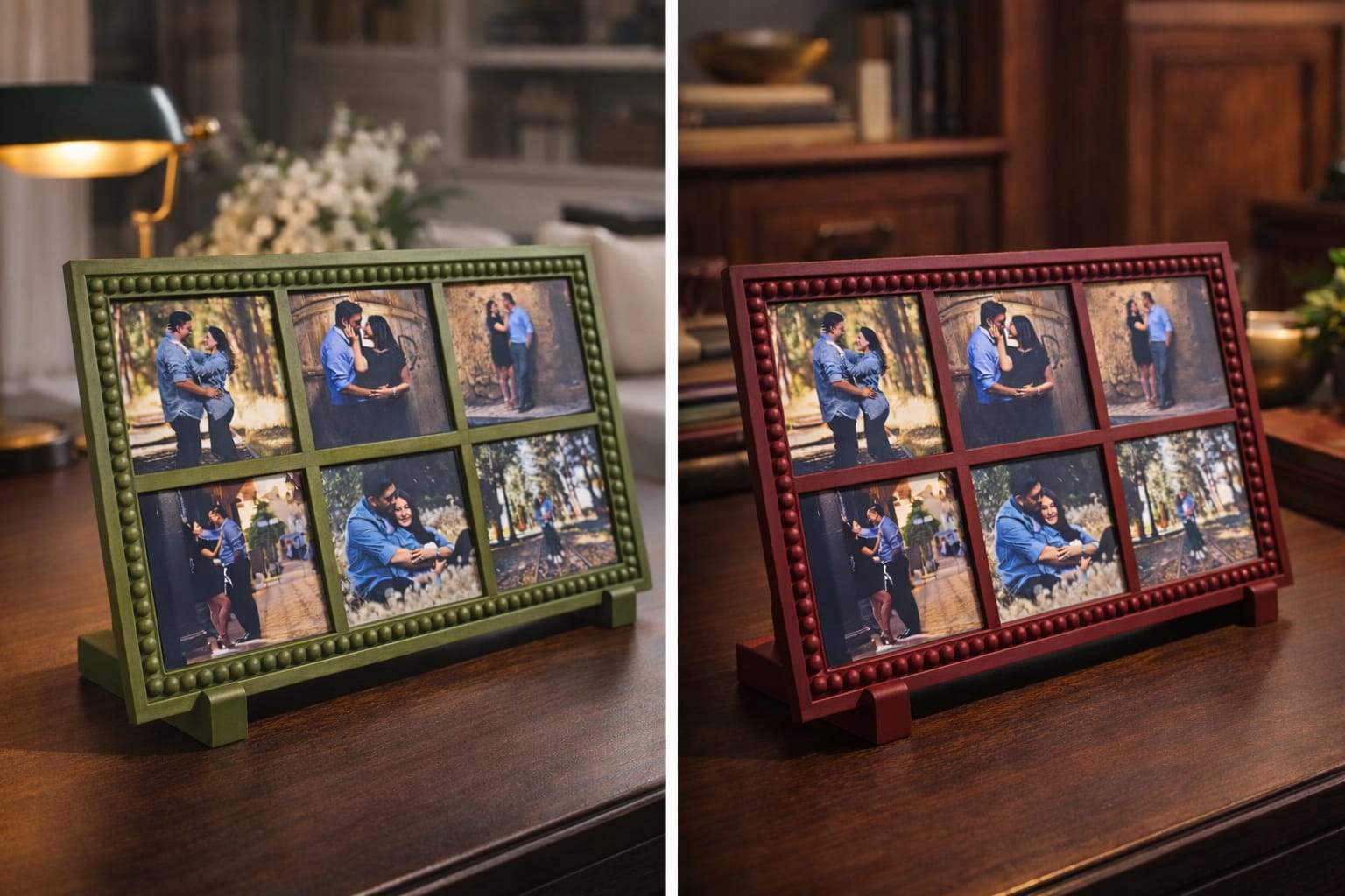 MINIMALISTIC Photo Frame - Holds 6 - 2.5x2.5in Magnets