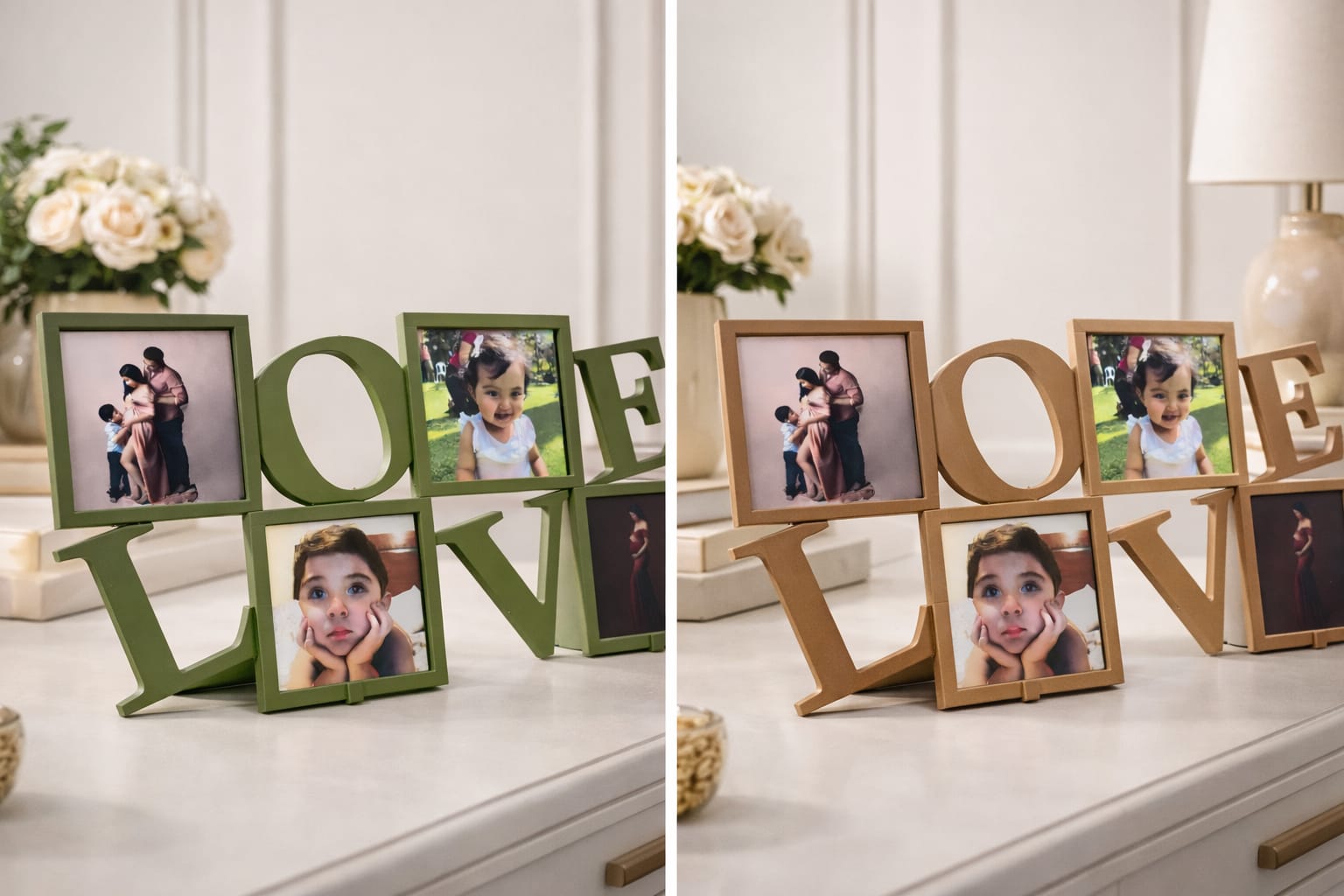 LOVE Photo Frame – Holds 4 - 2.5x2.5in Magnets