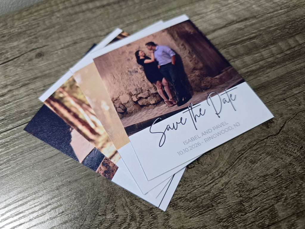 SAVE THE DATE Photo Magnets, Wedding Favors with Envelope. + Envelope Included