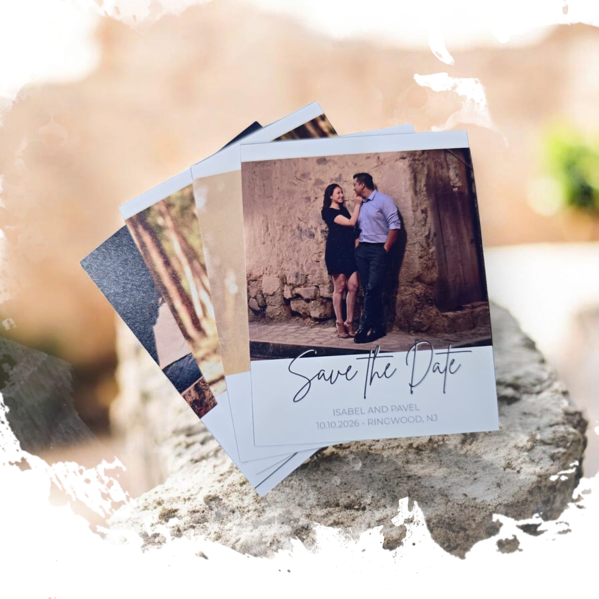 SAVE THE DATE Photo Magnets, Wedding Favors with Envelope. + Envelope Included