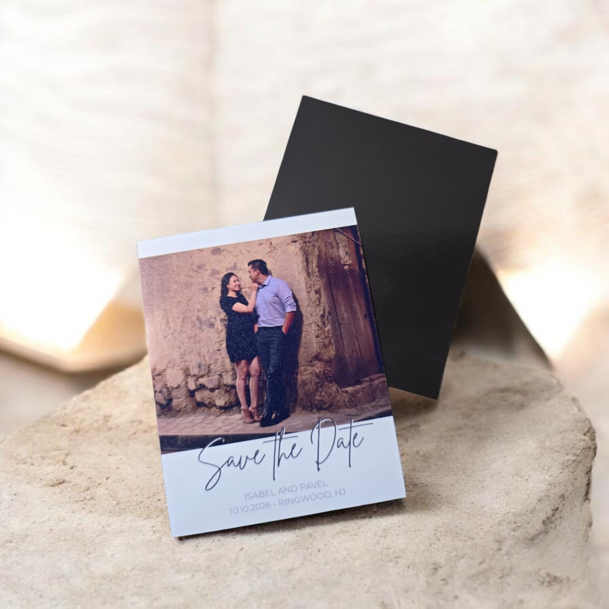 SAVE THE DATE Photo Magnets, Wedding Favors with Envelope. + Envelope Included