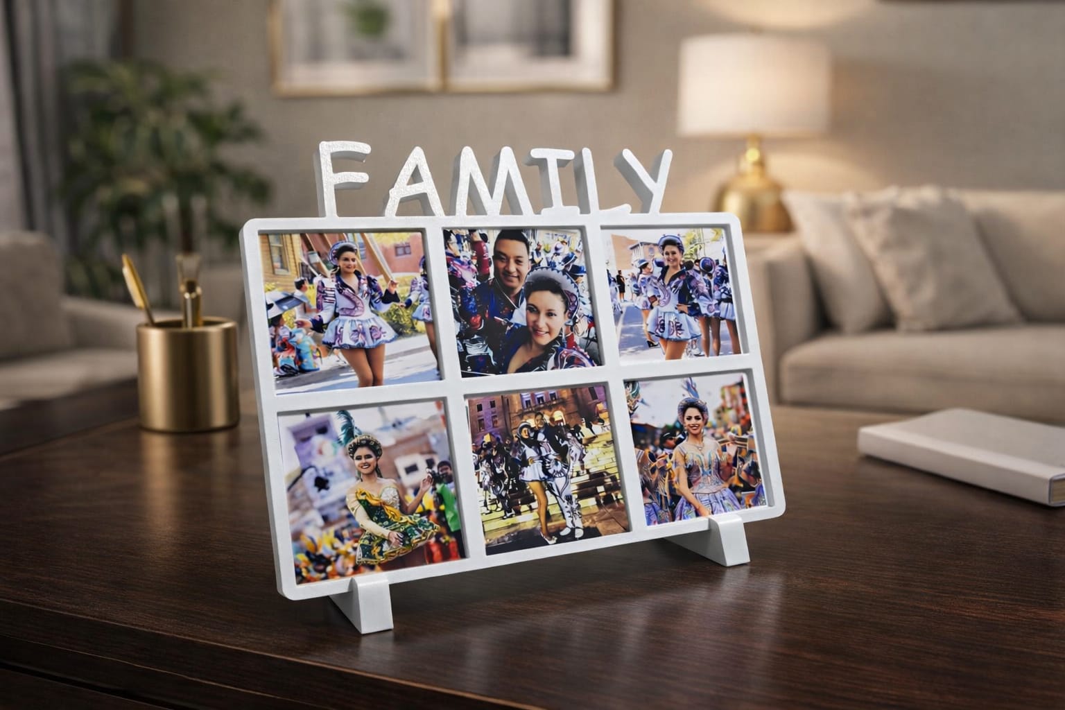 FAMILY - Magnetic Photo Frame for Photo Magnets 2.5x2.5inch