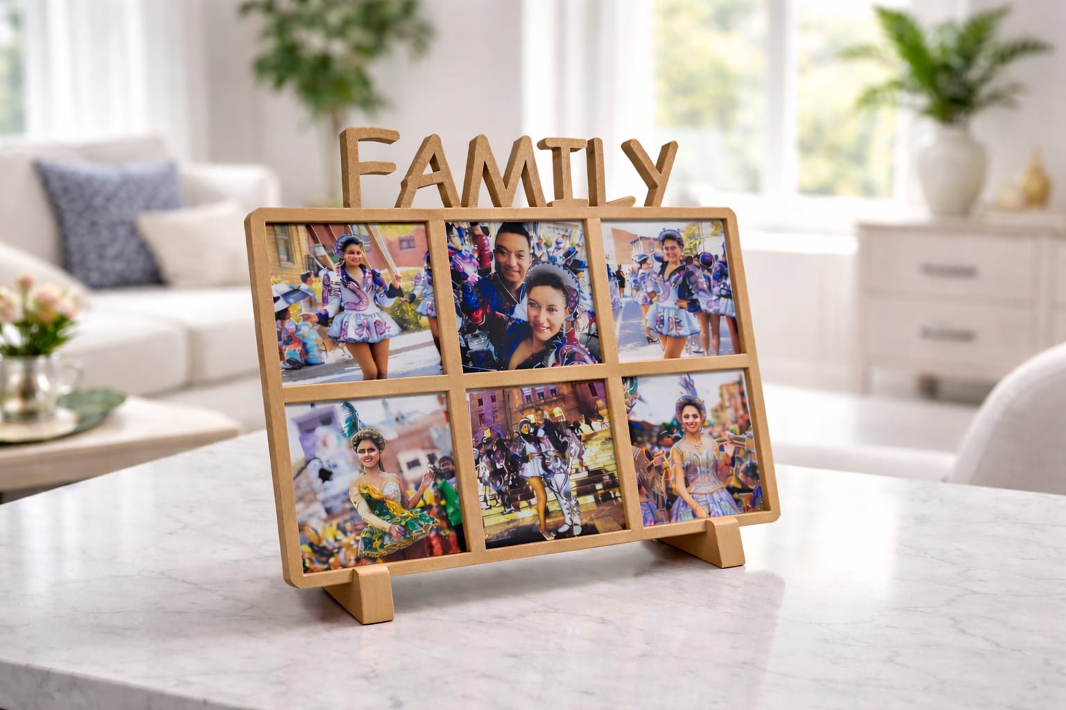 FAMILY - Magnetic Photo Frame for Photo Magnets 2.5x2.5inch