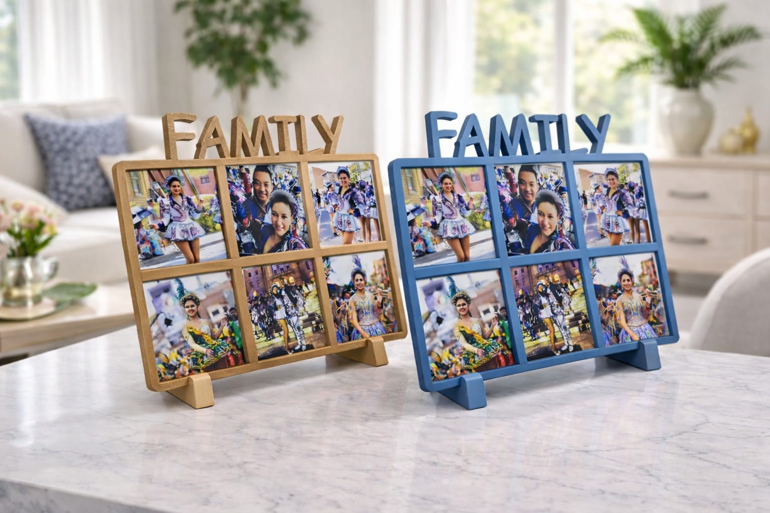 FAMILY - Magnetic Photo Frame for Photo Magnets 2.5x2.5inch