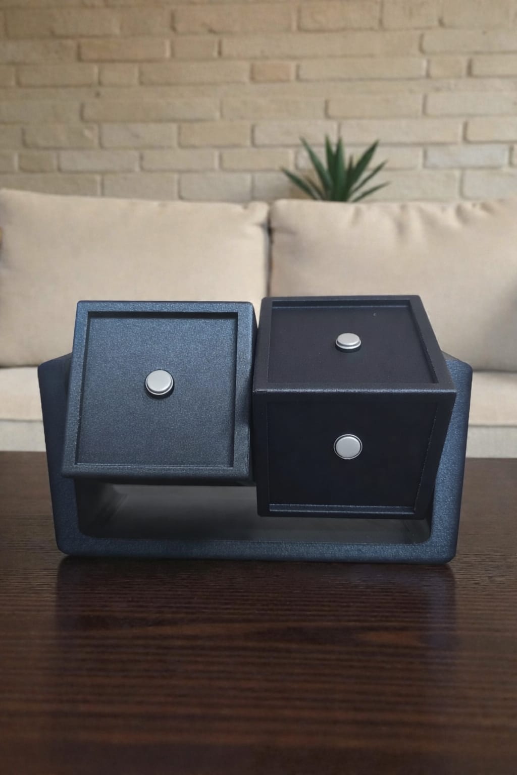Double Rotating 3D Cube Frame (Holds 8 Photo Magnets - 2.5x2.5in.)