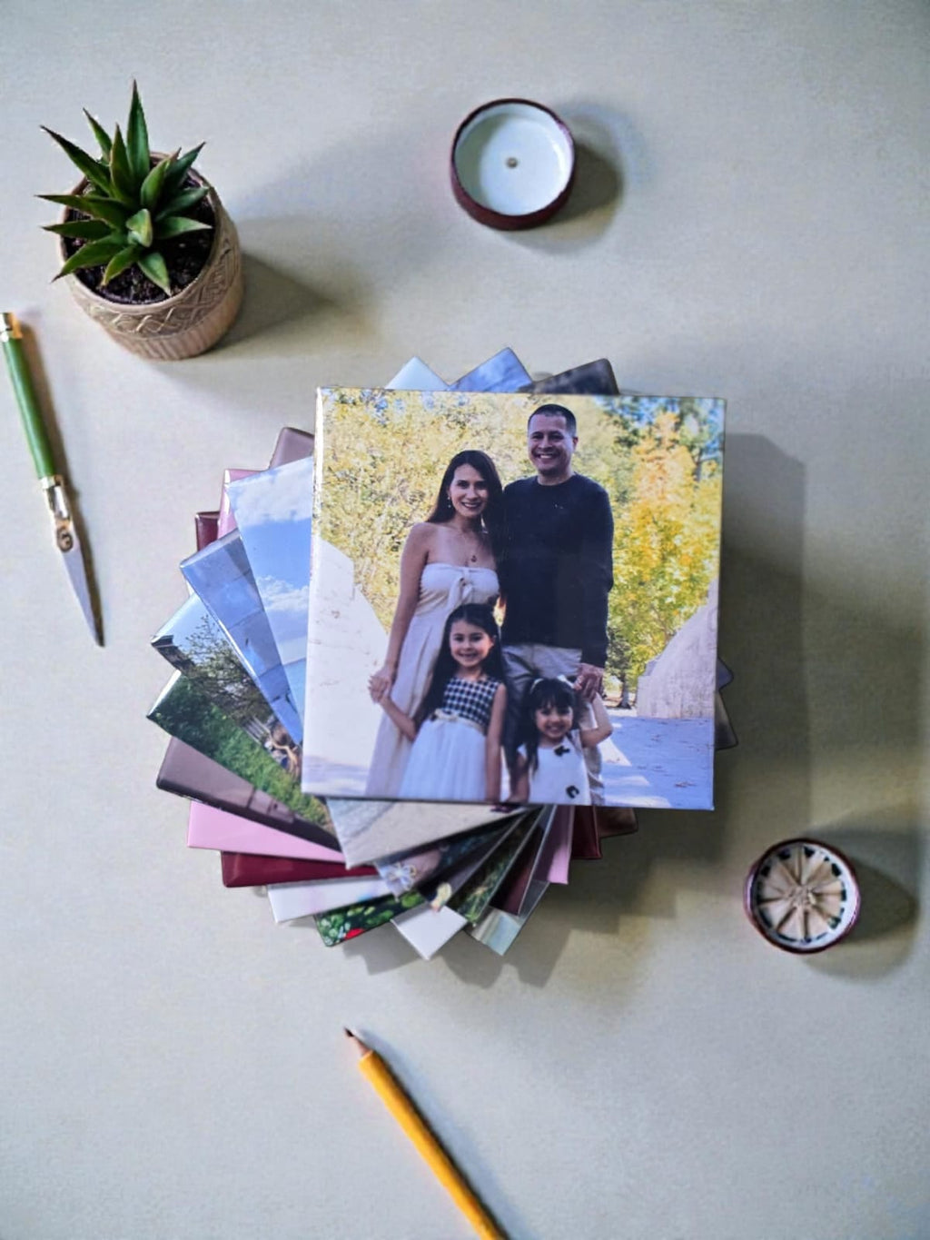 CUSTOM SQUARE PHOTO MAGNETS - 2.5"x2.5" Custom Square Fridge Magnet – Picture Magnet Gift – Favors - Family Photos