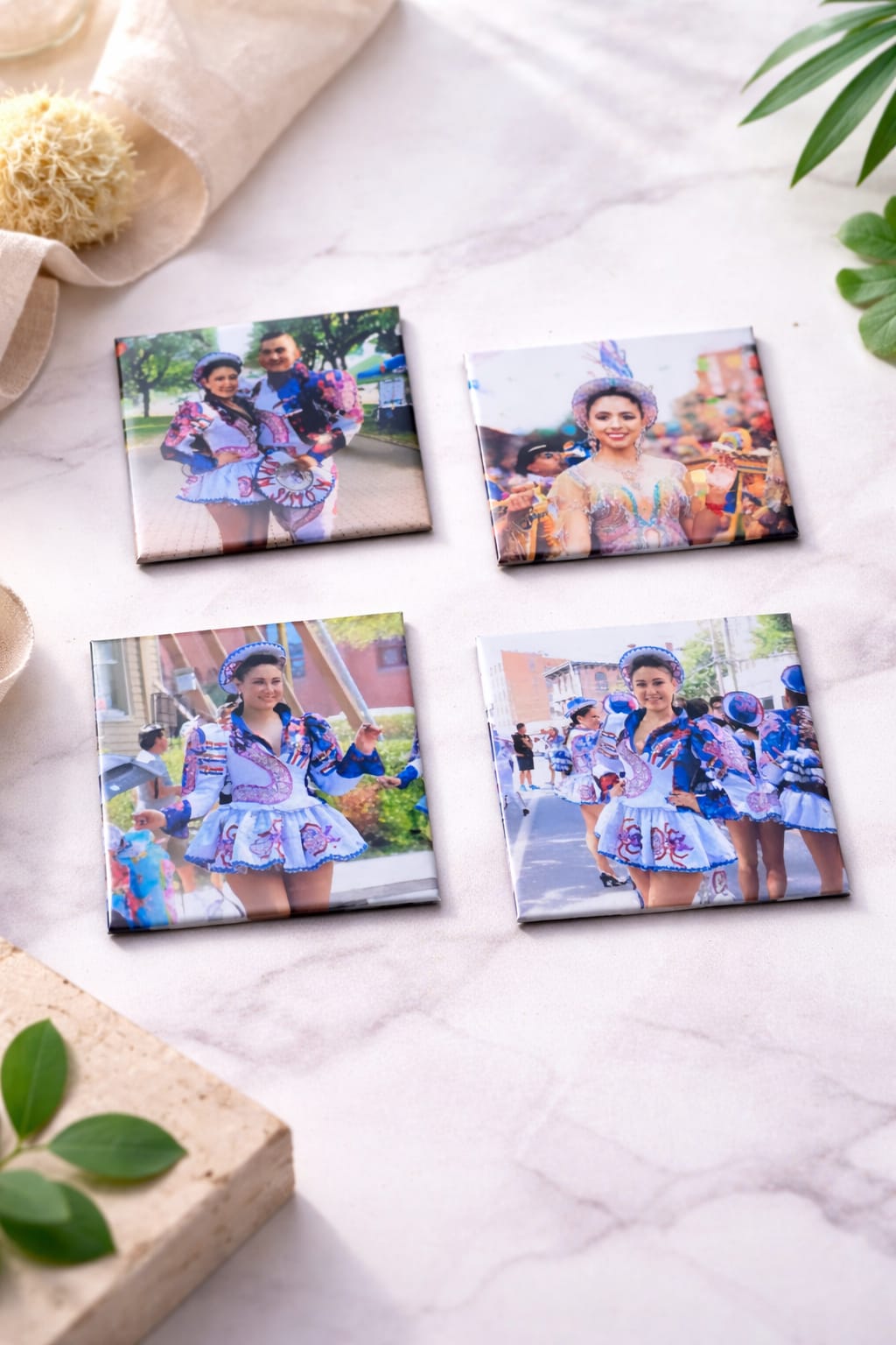 CUSTOM SQUARE PHOTO MAGNETS - 2.5"x2.5" Custom Square Fridge Magnet – Picture Magnet Gift – Favors - Family Photos