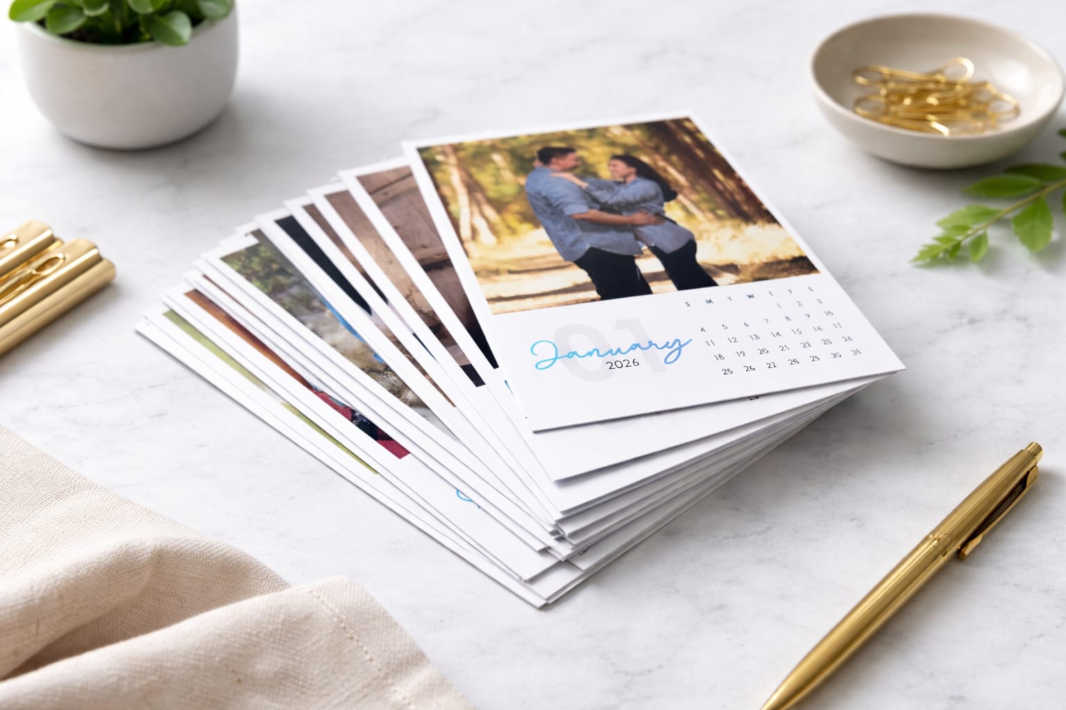 Personalized 2026 Photo Calendar Magnet