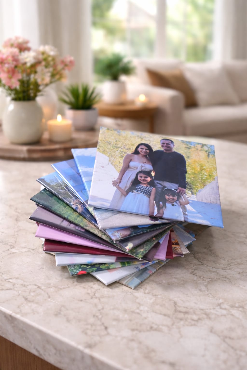 MOTHER'S DAY KEEPSAKE | Custom Photo Square Magnets 2.5"x2.5" — Moments that Stick —  Personalized Photo Magnet