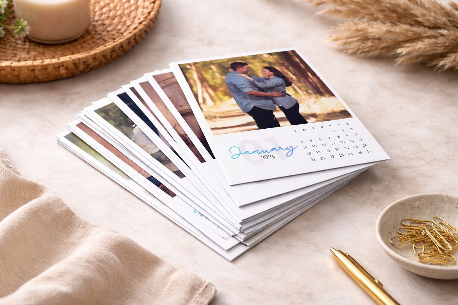 Personalized 2026 Photo Calendar Magnet