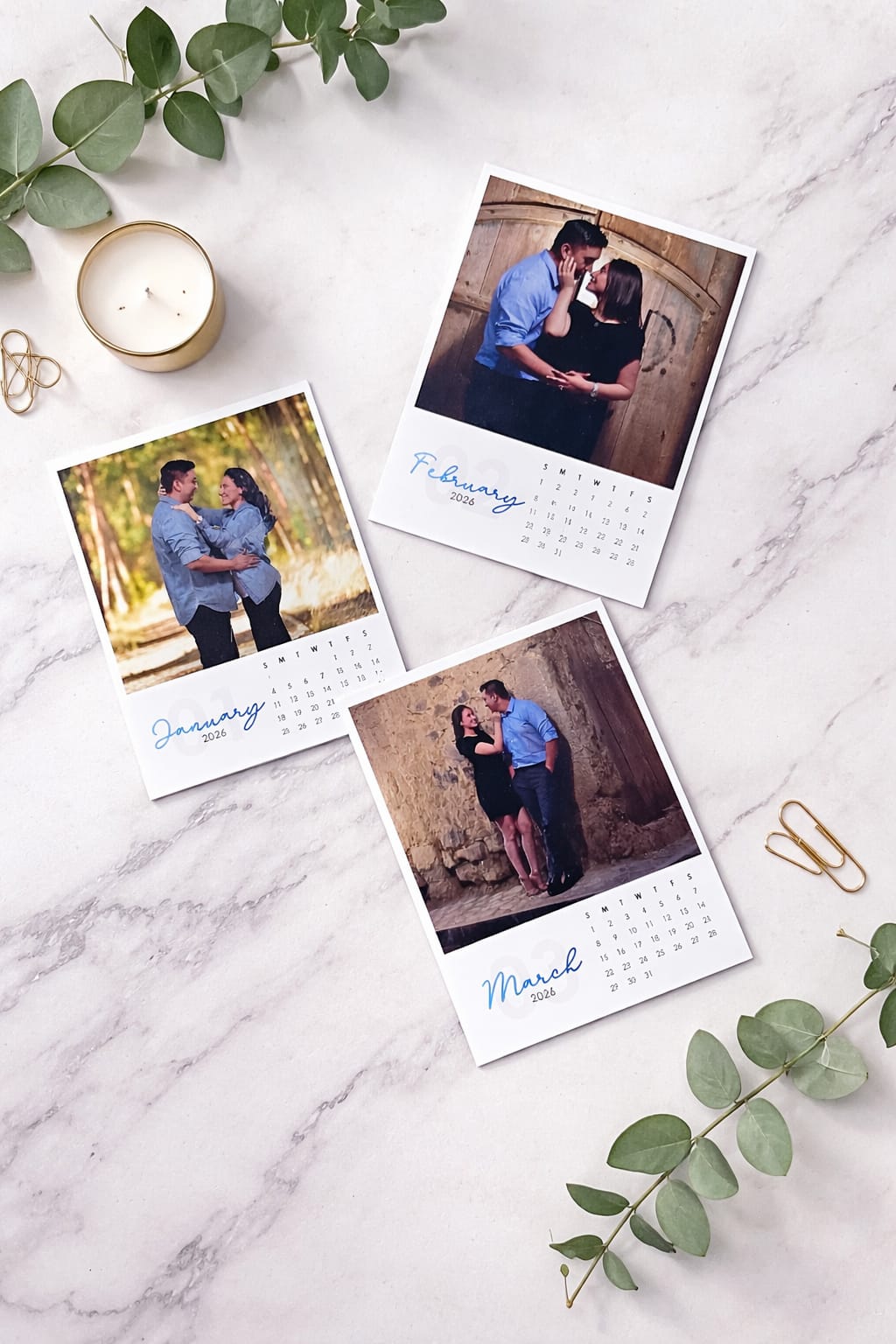 Personalized 2026 Photo Calendar Magnet