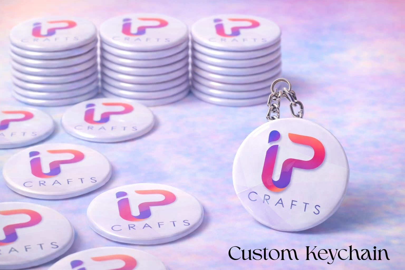 CUSTOM KEY CHAIN - Round 2.25in.