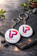 CUSTOM KEY CHAIN - Round 2.25in.