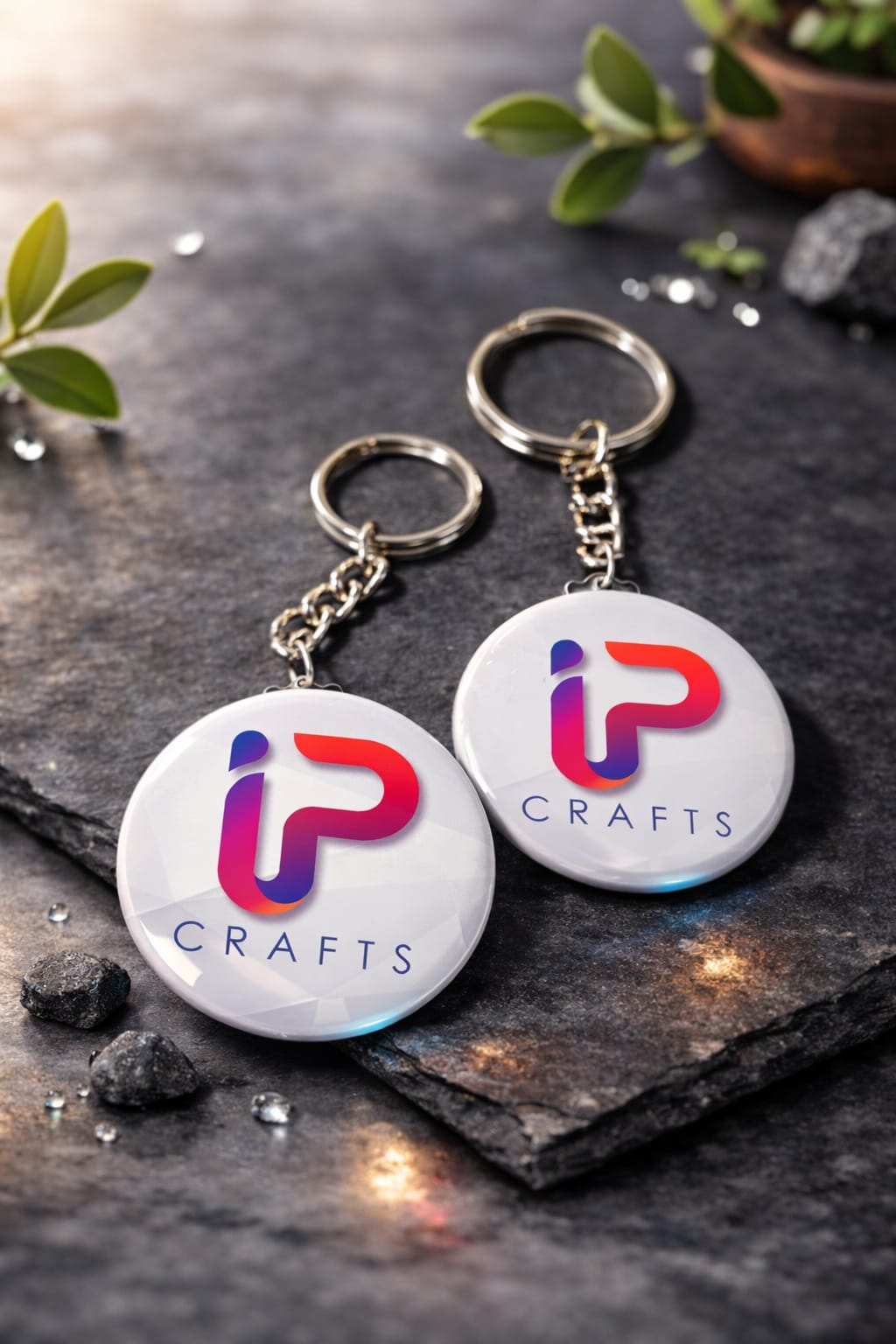 CUSTOM KEY CHAIN - Round 2.25in.